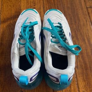 Nike Women’s White Teal and Purple Sneakers